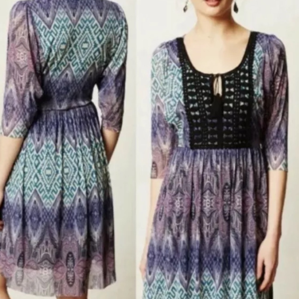 LIKE NEW Anthropologie Weston Lummi Dress - Picture 3 of 12